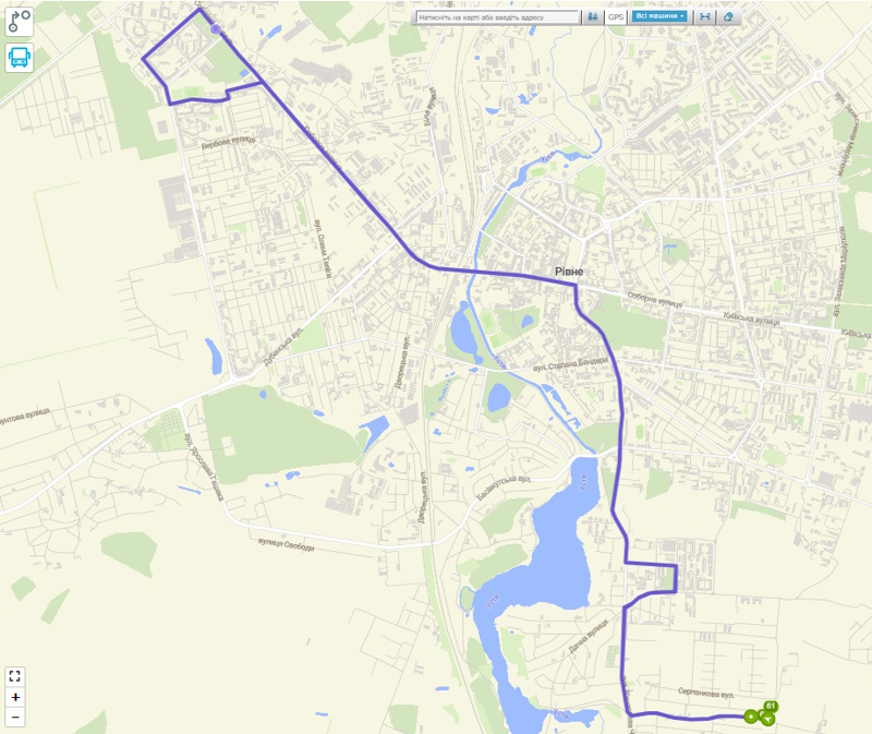 Автобус №61 у Рівному