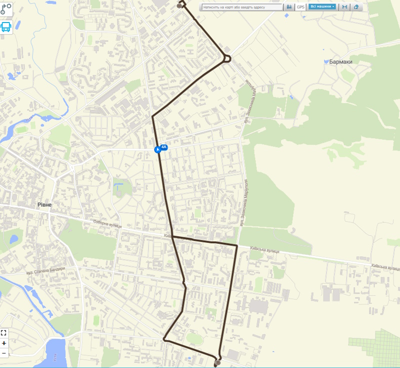 Тролейбус №4А Рівне
