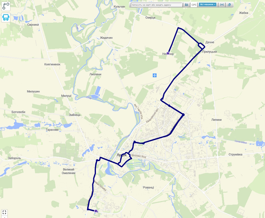 Автобус № 59 у Луцьку